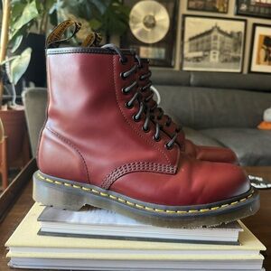 Red Dr. Martens 1460s